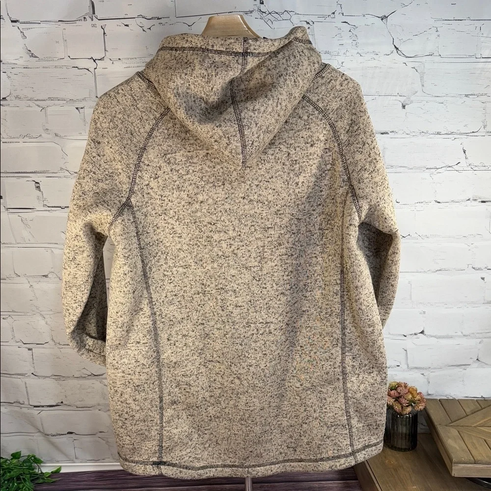Victory Outfitters Heathered‎ Beige Tan Button-Up Hoodie Pullover